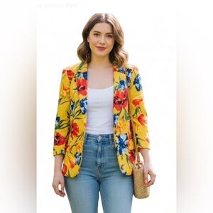 NYC Floral Yellow Jacket